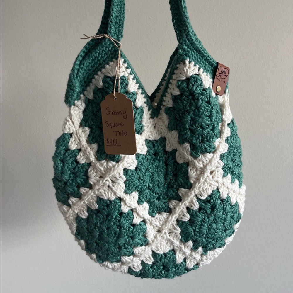 Handmade Granny Square Tote Bag